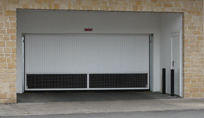 Porte de parking coulissante